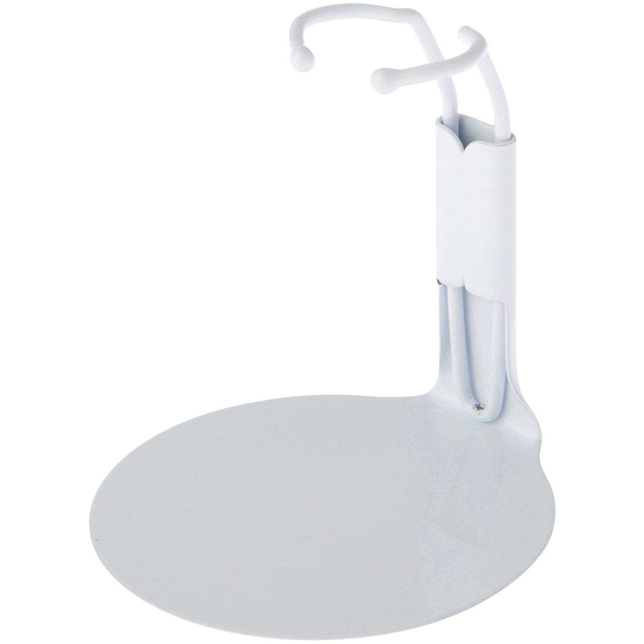 Plymor DSP-20W White Adjustable Action Figure Stand, fits 3.75 and 4 inch Action Figures, Waist is 0.75" - 1" wide, 2.5" - 3" around